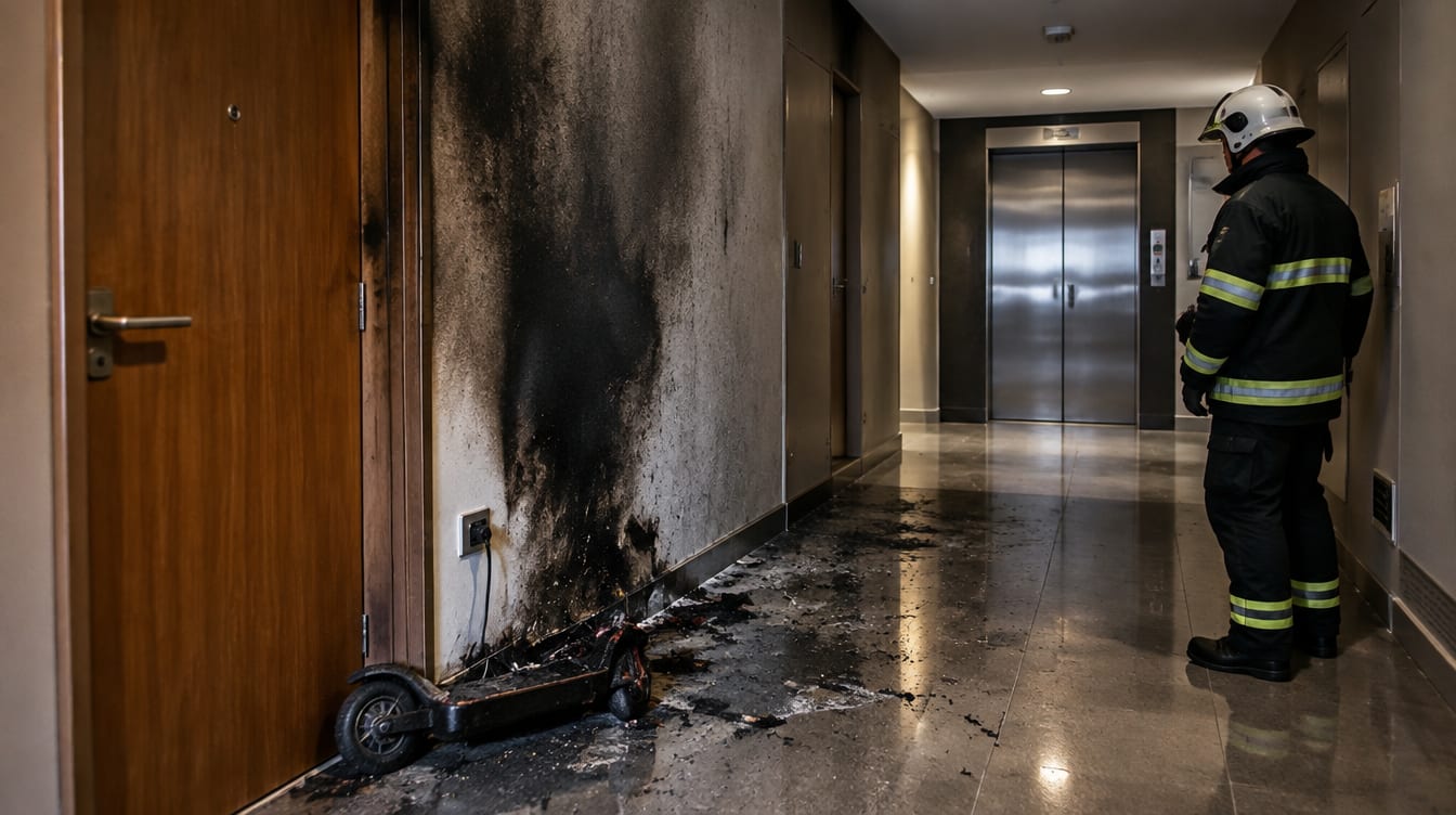 Incêndio em condomínio — avaliação dos danos